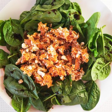 Salada de Abóbora com Espinafres